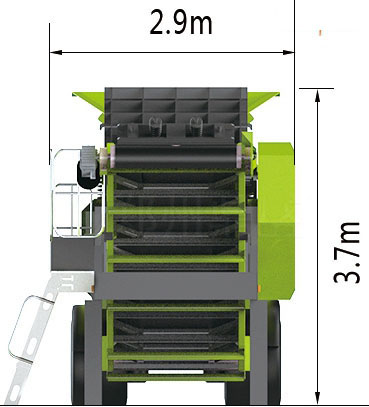 新型“戰(zhàn)斧”I型輪胎式破碎車